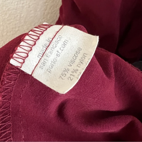 PORTO Double Zip Ruched Sleeveless Vest in Red - Picture 6 of 6